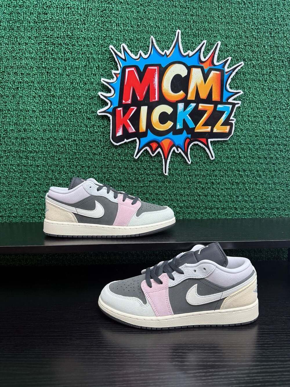 Air Jordan 1 Low SE (GS) Black Pastels Youth Size 7/8.5W Brand New